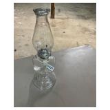 Clear, kerosene lamp