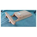 Decorative Wood Sled. Approximately 18"x13"w