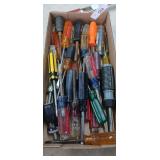 Lot of Various Screw Drivers. Craftsman and Off