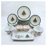 Christmas Ciera Breakfast  China Set