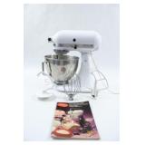 White Kitchen Aid Mixer , Model K45SS