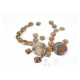 Loose Bronzite Disc & Beads for Jewelery Making