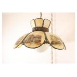 Currier & Ives ï¿½Old Coach Houseï¿½ Ceiling Lamp