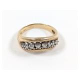 10K Yellow Gold & Diamond Ring