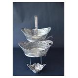 Silver Baskets and Condiment Set