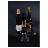 Collector Sealed Bottle Wines & Cake Platter