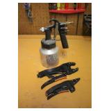 Viper Grip Pilers & Paint Spray Gun