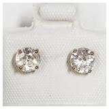 10K Yellow Gold, Cubic Zirconia Earrings