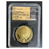 2020 Big 5 Rhino South Africa 1oz Gold 50R NGC PF7