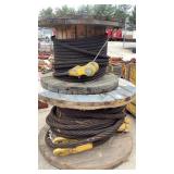 (2) Spools of Braided Steel Cable