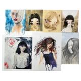 7pc Lot Originals & LE Lithos Harris, Juuri, Wen