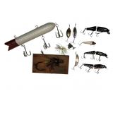 10pc Assorted Fishing Lures Large to Small