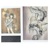 2pc Amy Sol LE Giclees "Carousel Girl & Tea Leaves