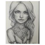 Tanya Bond Original "Aria" Graphite on Bristol