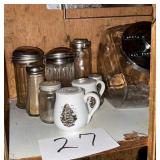 Lot of Salt and PepperShakes and Containers