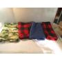 4pc Fleece Throws / Blankets