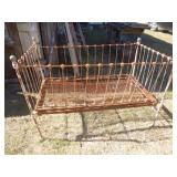 Antique Cast Iron Crib / Child