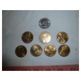 7pc US Sacagawea Dollars & Susan B Anthony Dollar