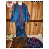 3pc -Kimono / Silk Jacket / Embroidered Cover