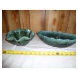 2pc Hull Mid Century Ceramic Center Bowls