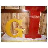 G & I Large Lucite Sign Letters