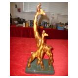 Haeger Pottery Hand Painted Giraffe Statue