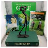 Golf Books and Figurine