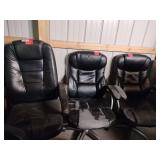 (3) Office Chairs in Rough Condition