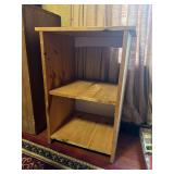 19"x15"x27" Rough Wood Shelving Unit