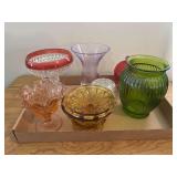 Decorative Glass Vases, Candy Dishes, Floral Frog