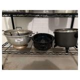 Metal Food Strainers, Roaster With Lid, Electric Fry Pot