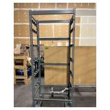 Rolling wire rack, 36x24x90