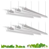 Barrina Plant Grow Light, 4FT 5000K Full Spectrum White, 252W(6 x 42W), T8 LED Grow Light, Growing Lamp Fixture, Plant Light for Indoor Plant, 6-Pack