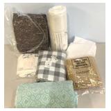 Home goods lot. Bedding. Unknown sizes or partial