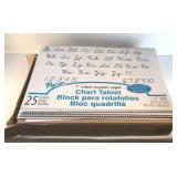 School supplies. Chart tablets 25 sheets . 1ï¿½