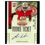 2014 Panini Contenders Jimmie Ward #142 Autograph