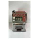 Vintage metal Slot machine miniature 12"