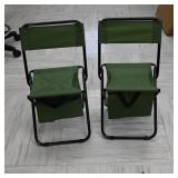 2 piece set of small camping chairs