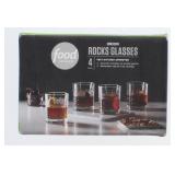 Food Network Orion Rocks Glasses 4 piece