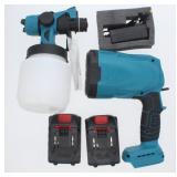 Lithium Cordless Spray Gun w/2 batteries and