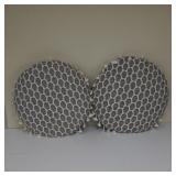 Round Seat Cushion Sofa Throw Pillows 18" set of