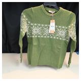 Wool Lovers Snowflake Fairisle Jumper Green