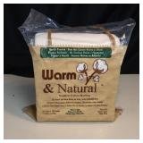 Warm & Natural Neddled Cotton Batting For Quilts,