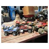 8- REMOTE CONTROL TRUCKS & CARS - 2 CONTROLERS