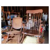 2 ROCKING CHAIRS -ONE FOLDS UP