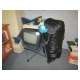 BEAN BAG , TV /VCR COMBO, CAMP CHAIR, MORE