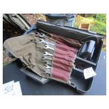 BEHIND SEAT TOOL BOX W/ WRENCHES, MORE