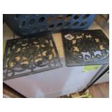 CAST IRON GRATES, WROUGHT IRON DECOR, WASH BOARD