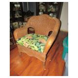 WICKER ARM CHAIR