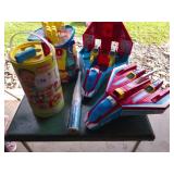 CHILDREN TOYS, MEGA BLOCKS, BALL BAT ,MORE